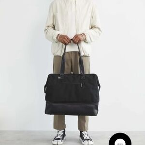 Beis Convertible Weekender Bag Black